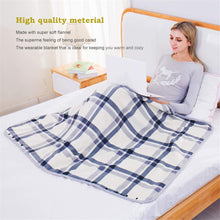 Load image into Gallery viewer, Lightweight Warm Super Soft Sherpa Fleece Wearable Plush Throw Blanket (White) - Awesling