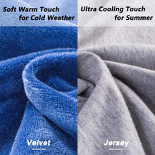 Load image into Gallery viewer, U Shape Full Body Pregnancy Pillow with Jersey and Velvet Cover (Blue Grey) - Awesling