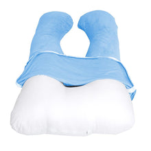 Load image into Gallery viewer, U Shaped Velour Pillowcase, Fit 55”x31” Full Body Pregnancy Pillow - Awesling