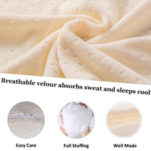 Load image into Gallery viewer, C Shaped Full Body Pregnancy Pillow with Velour Cover (Yellow) - Awesling