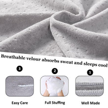Load image into Gallery viewer, C Shaped Full Body Pregnancy Pillow with Velour Cover (Gray) - Awesling