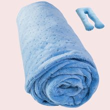 Load image into Gallery viewer, U Shaped Velour Pillowcase, Fit 55”x31” Full Body Pregnancy Pillow - Awesling