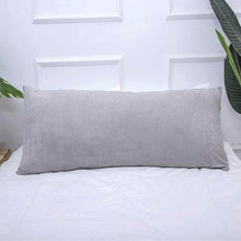 Load image into Gallery viewer, Full Size Body Pillow for Side Sleepers with Velour Cover (Gray) - Awesling
