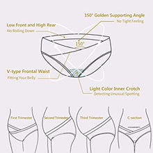 Load image into Gallery viewer, AWESLING Women’s Under Bump Maternity Underwear, Cotton Pregnancy Postpartum Panties
